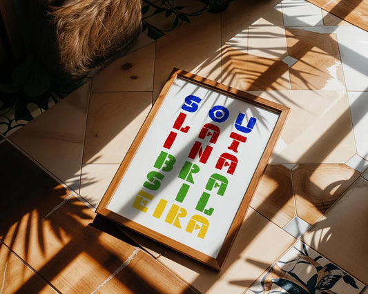 I am Latina & Brazilian art print