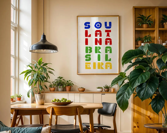 I am Latina & Brazilian art print